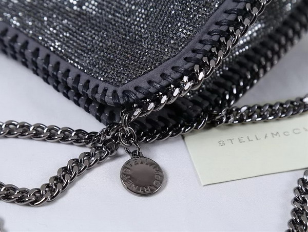 Stella Mccartney Falabella Crystal Stones Tiny Tote Ruthenium for Sale