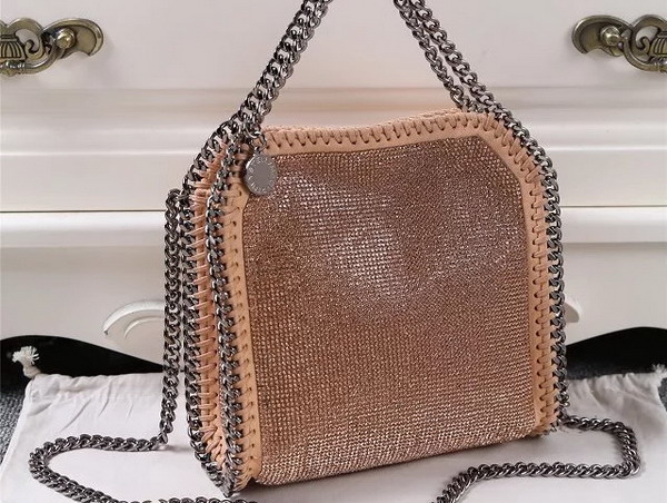 Stella Mccartney Falabella Crystal Stones Tiny Tote in Powder for Sale