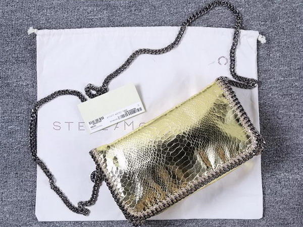 Stella Mccartney Falabella Metallic Alter Snake Cross Body Bag in Gold for Sale