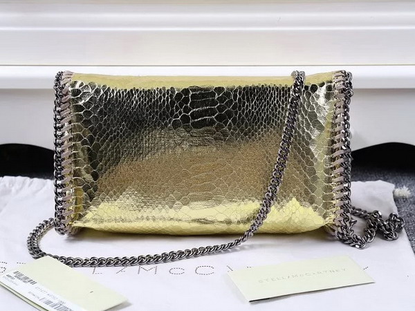 Stella Mccartney Falabella Metallic Alter Snake Cross Body Bag in Gold for Sale