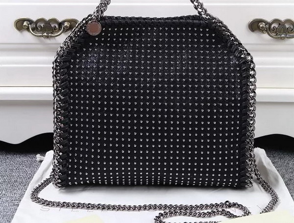 Stella Mccartney Falabella Studded Mini Tote in Black for Sale