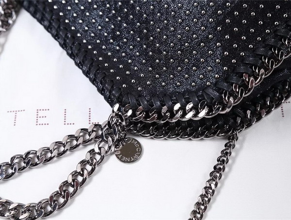 Stella Mccartney Falabella Studded Mini Tote in Black for Sale