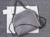 Stella Mccartney Falabella Studded Mini Tote in Light Grey for Sale