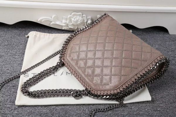 Stella Mccartney Falabella Studded Quilted Shaggy Deer Mini Tote in Camel for Sale