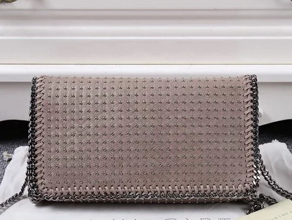 Stella Mccartney Falabella Studded Shaggy Deer Cross Body Bag in Camel for Sale