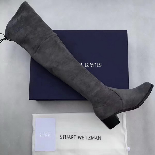 Stuart Weitzman Tieland Boot Slate Suede For Sale