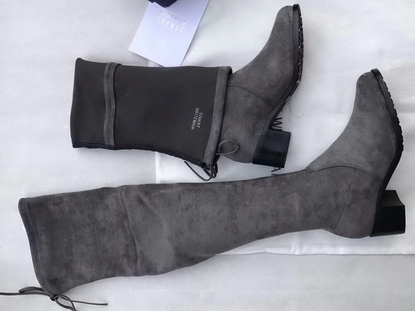 Stuart Weitzman Tieland Boot Slate Suede For Sale