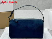 The Row 90s Bag in Blue Nubuck Leather Replica