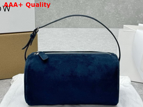 The Row 90s Bag in Blue Nubuck Leather Replica