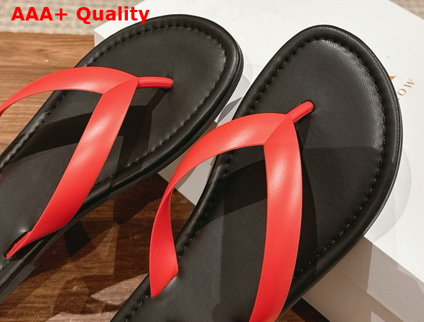 The Row Beach Flip Flop in Poppy Rubber Replica