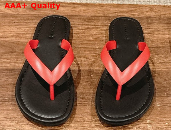 The Row Beach Flip Flop in Poppy Rubber Replica