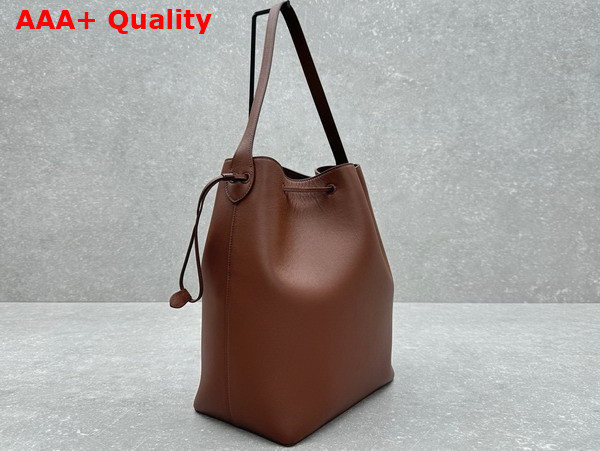 The Row Belvedere Tote Bag in Brandy Leather Replica