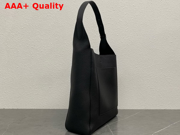 The Row Blake Hobo Bag in Black Grained Calfskin Leather Replica