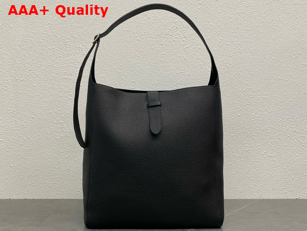 The Row Blake Hobo Bag in Black Grained Calfskin Leather Replica