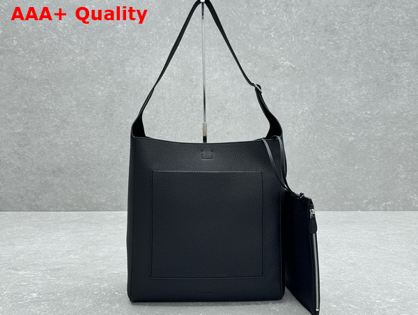 The Row Blake Hobo in Black Leather Replica