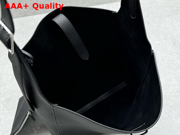 The Row Blake Hobo in Black Leather Replica