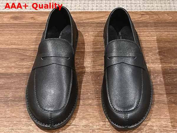 The Row Cary Loafer in Black Leather Replica