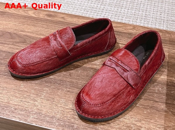 The Row Cary Loafer in Pony Wine Replica