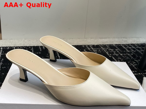 The Row Cybil Mule in Off White Leather Replica