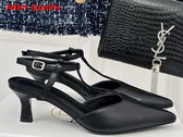 The Row Cyd Shoes in Black Leather Replica