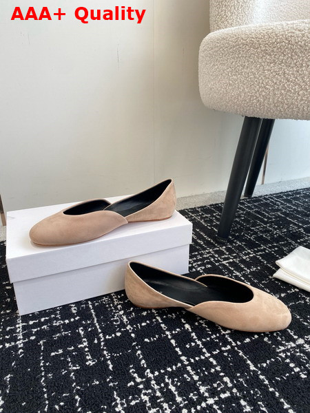 The Row Gemma Ballet Slipper in Trench Suede Replica