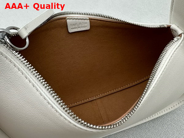 The Row Half Moon Bag in Ivory Leather Replica