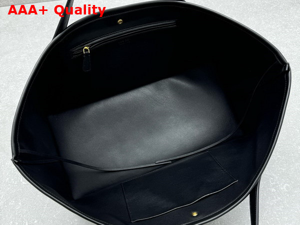 The Row Idaho Bag in Black Leather Replica