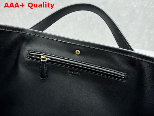 The Row Idaho Bag in Black Leather Replica