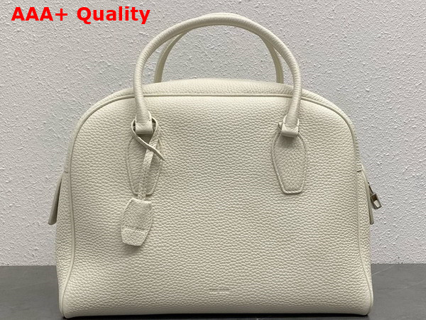 The Row India 12 00 Bag in White Leather Replica