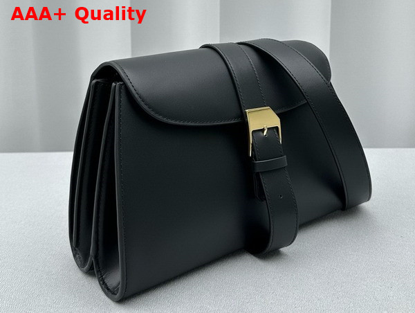 The Row Isla Bag in Black Smooth Calfskin Leather Replica