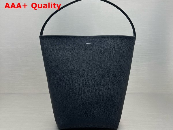 The Row Medium N S Park Tote in Black Leather Replica