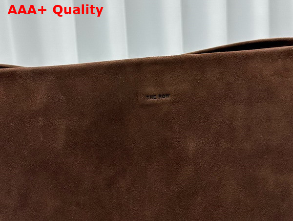 The Row Medium N S Park Tote in Dark Brown Nubuck Replica