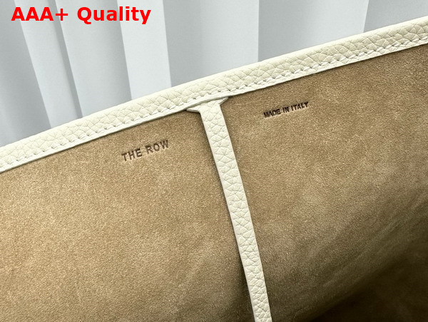 The Row Medium N S Park Tote in Ivory Leather Replica