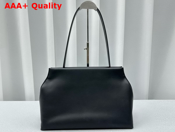 The Row Sienna Shoulder Bag in Black Leather Replica