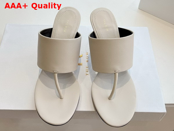 The Row Signum Sandal in White Leather Replica