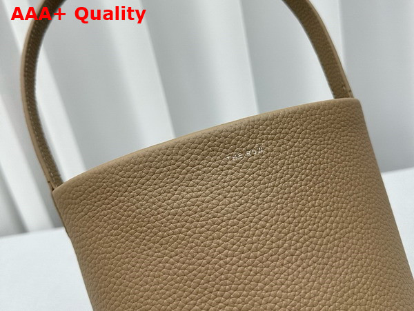 The Row Small N S Park Tote in Beige Leather Replica