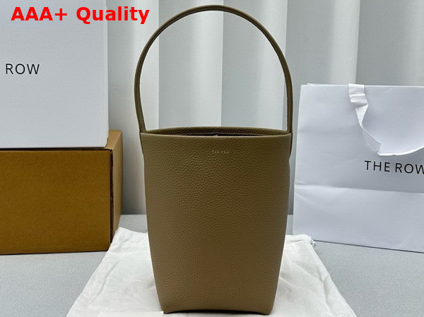 The Row Small N S Park Tote in Beige Leather Replica