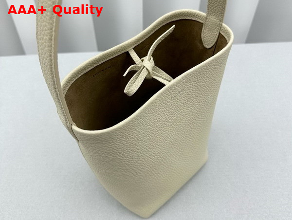 The Row Small N S Park Tote in Ivory Leather Replica