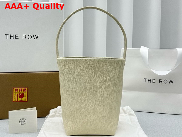 The Row Small N S Park Tote in Ivory Leather Replica