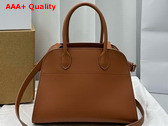 The Row Soft Margaux 10 Bag in Cuir Smooth Saddle Leather Replica
