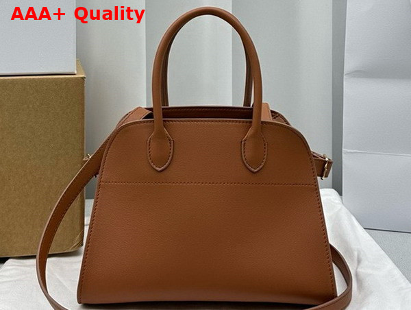 The Row Soft Margaux 10 Bag in Cuir Smooth Saddle Leather Replica