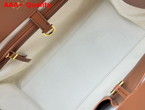 The Row Soft Margaux 12 Bag in Cuir Smooth Saddle Leather Replica