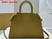 The Row Soft Margaux 12 Bag in Olive Green Smooth Saddle Leather Replica