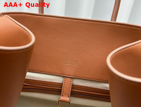 The Row Soft Margaux 15 Bag in Cuir Smooth Saddle Leather Replica