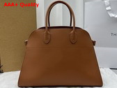The Row Soft Margaux 17 Bag in Cuir Polished Saddle Leather Replica
