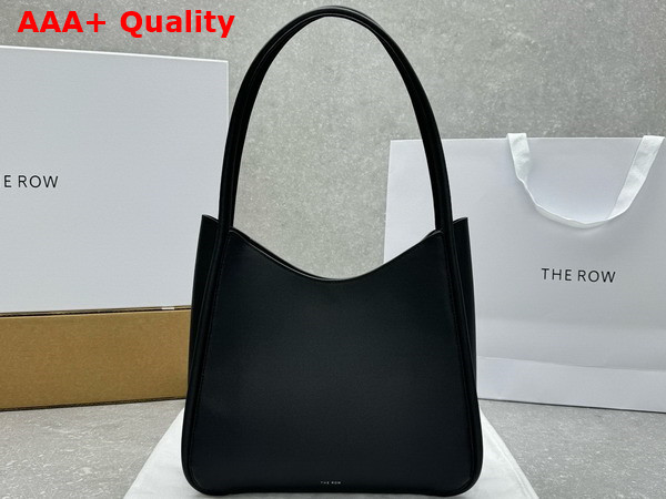 The Row Symmetric Tote in Black Leather Replica